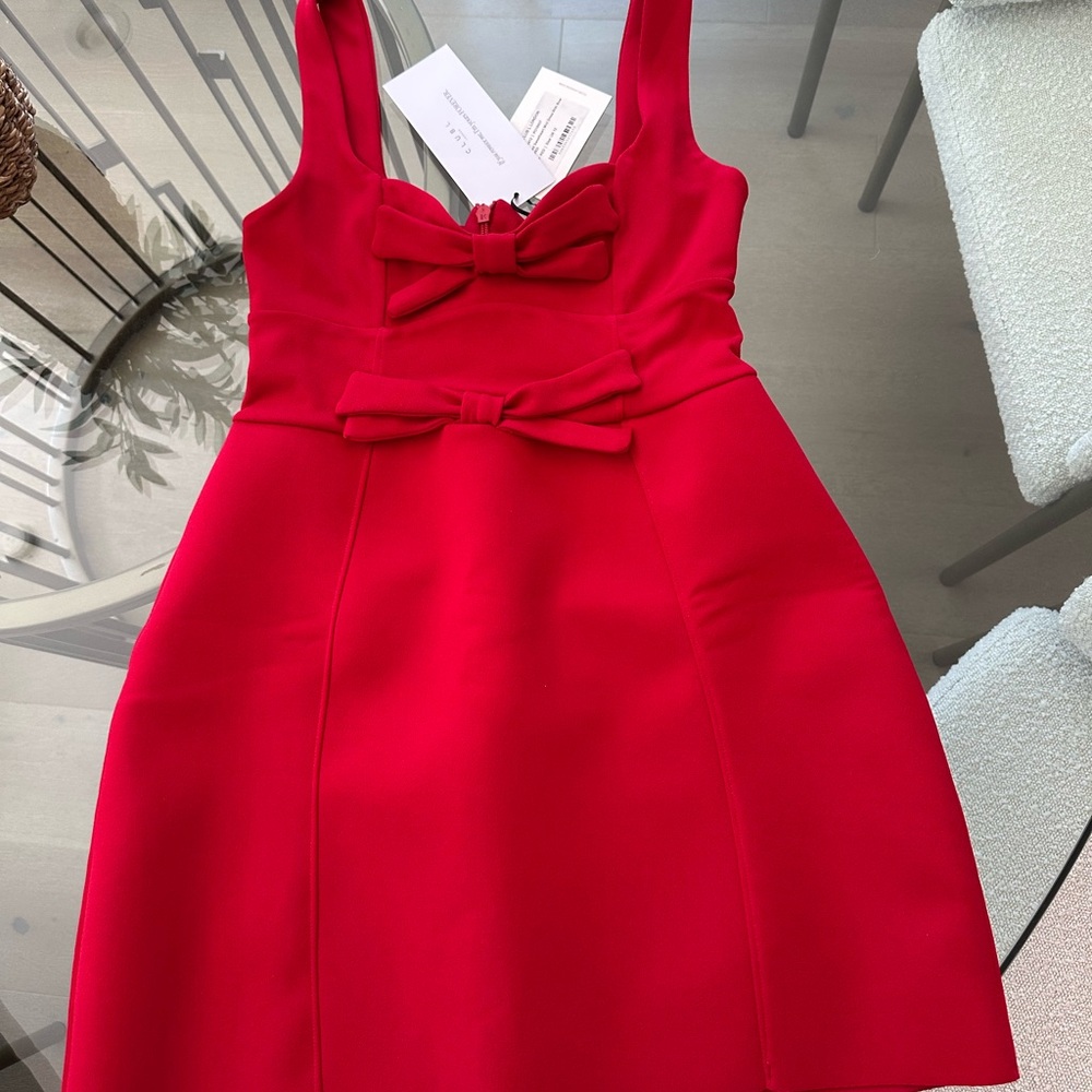 Club L London Red Square Neck Mini Sundress